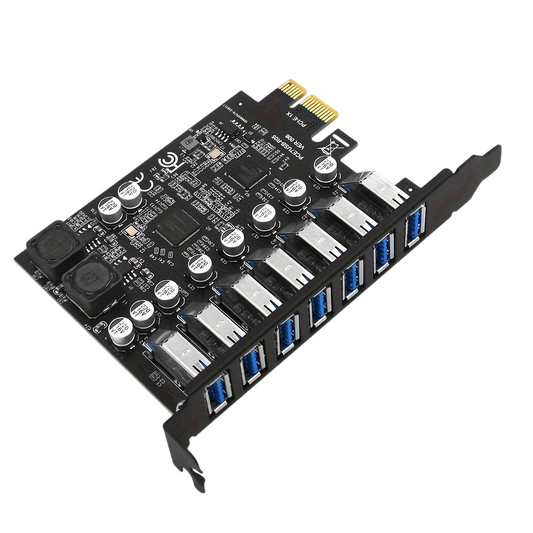 7-Port USB 3.0 PCI-Express (PCIe) Expansion Card