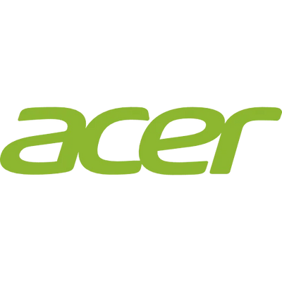 Green acer logo icon on a transparent background, ideal for gaming PC brands and tech gear.