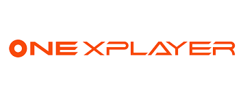 ONEXPLAYER logo in orange text on a white background, gaming device branding